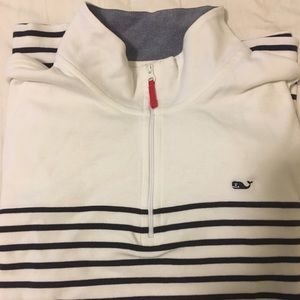 Vineyard Vines white 3/4 zip